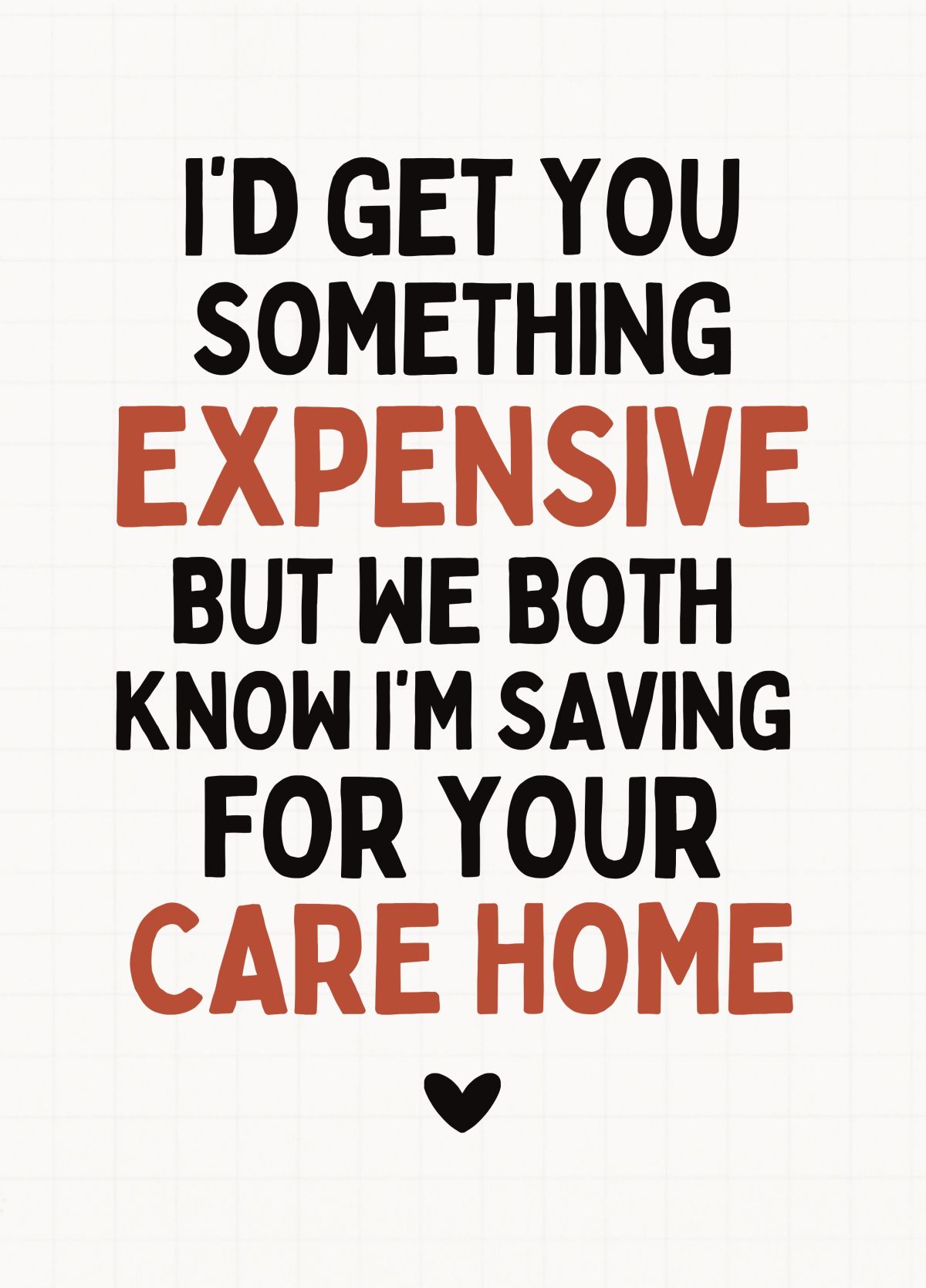 Funny Care Home Card For Dad Birthday Or Father’s Day
