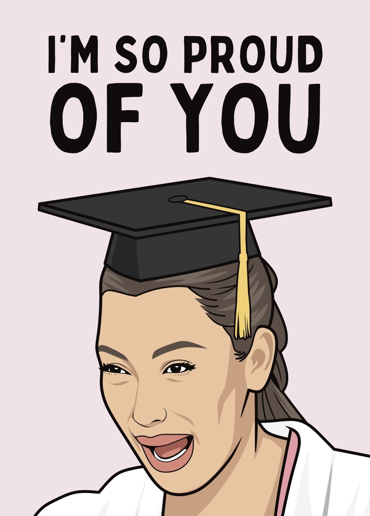Funny Graduation Card - Kim K Crying Meme Proud Of You