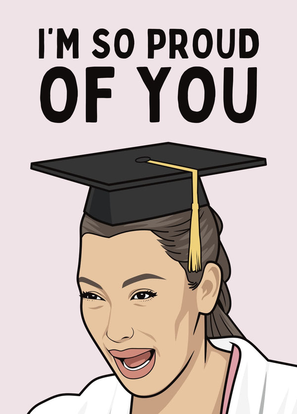 Funny Graduation Card - Kim K Crying Meme Proud Of You