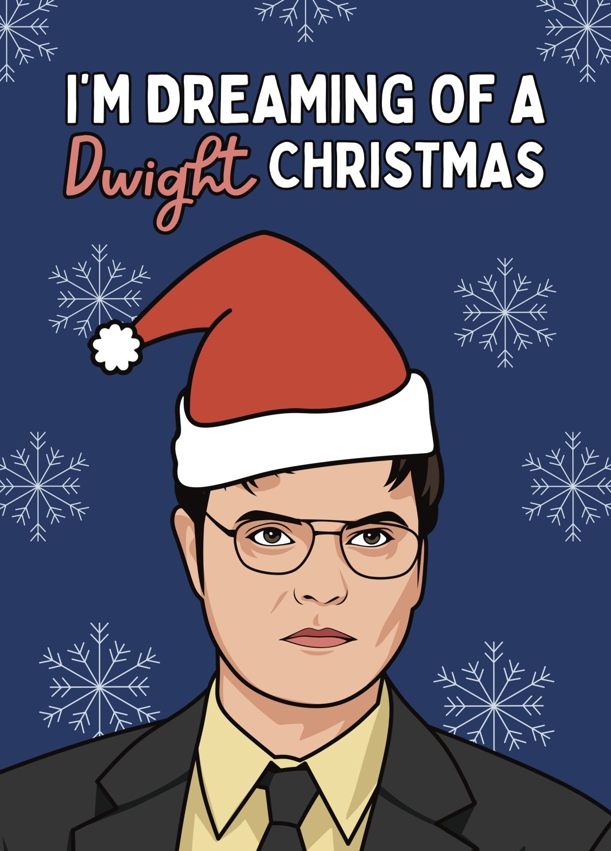 Funny Dwight Schrute Christmas Card - Dwight Christmas