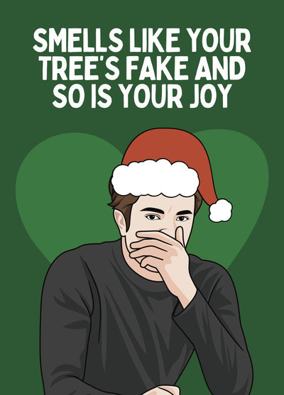Funny Edward Cullen Christmas Card - Twilight Christmas - Fake