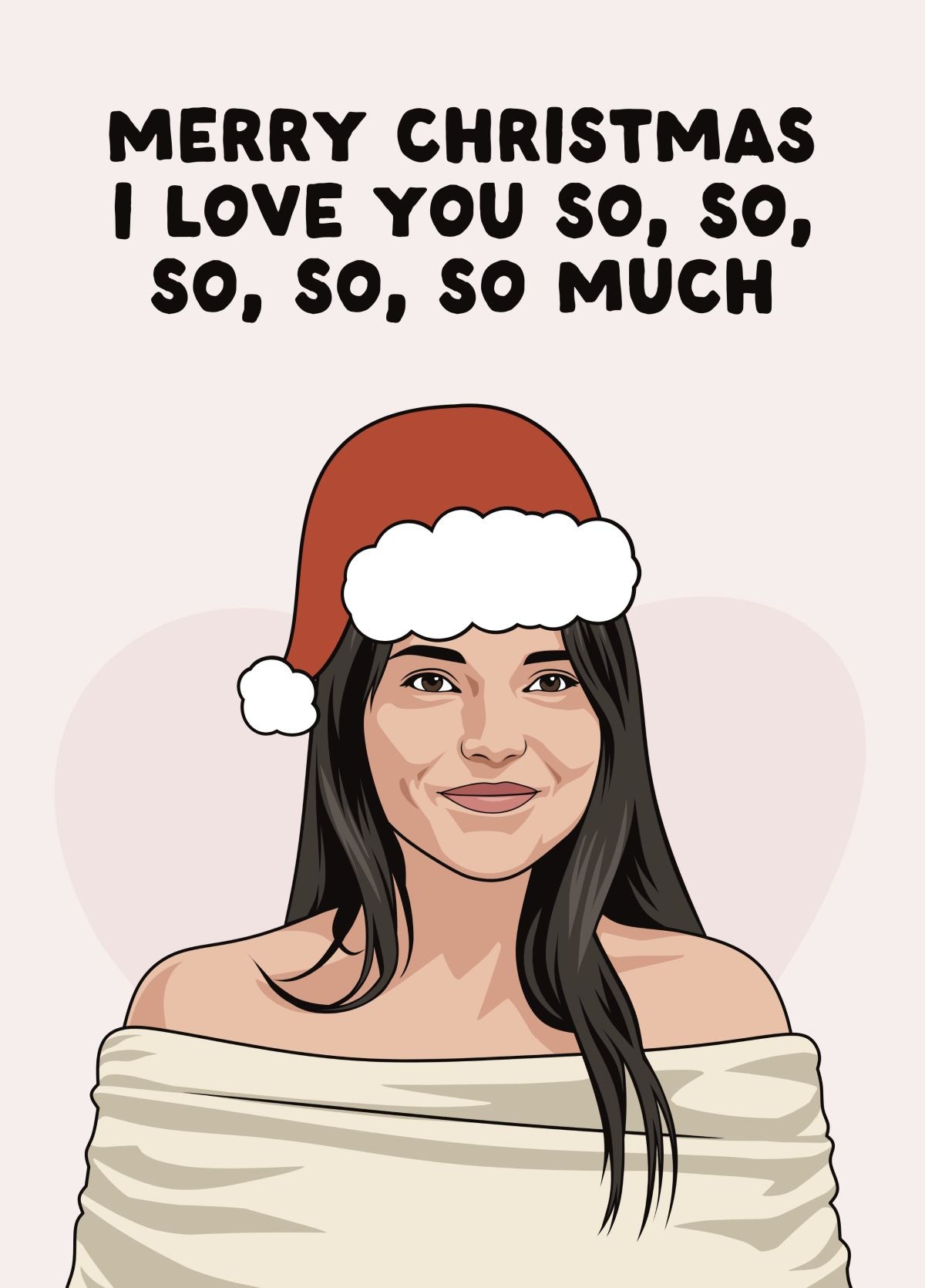 Nikki Obsession Merry Christmas Love You So Much Card