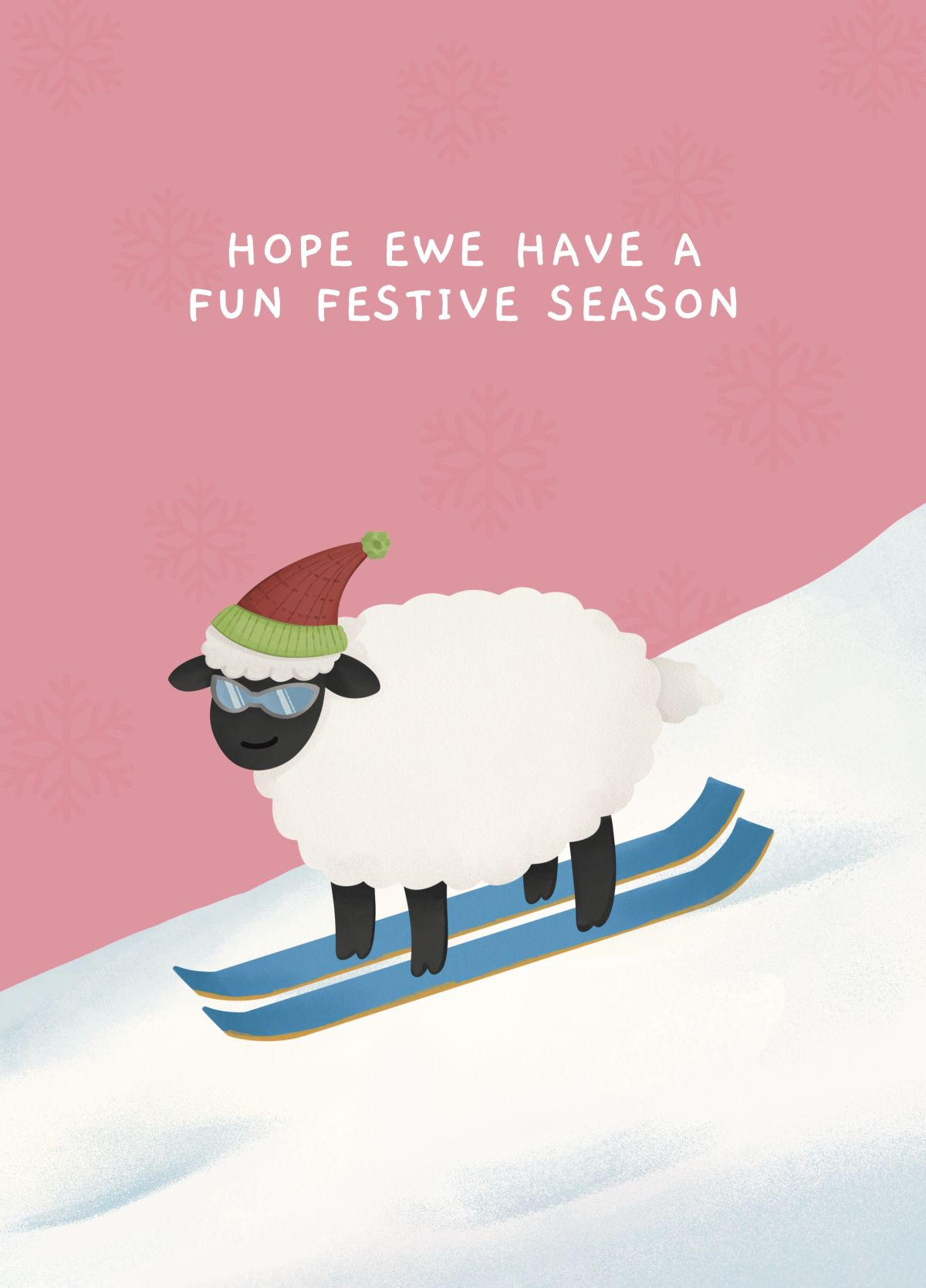 Hope Ewe Have A Fun Festive Season Christmas Card