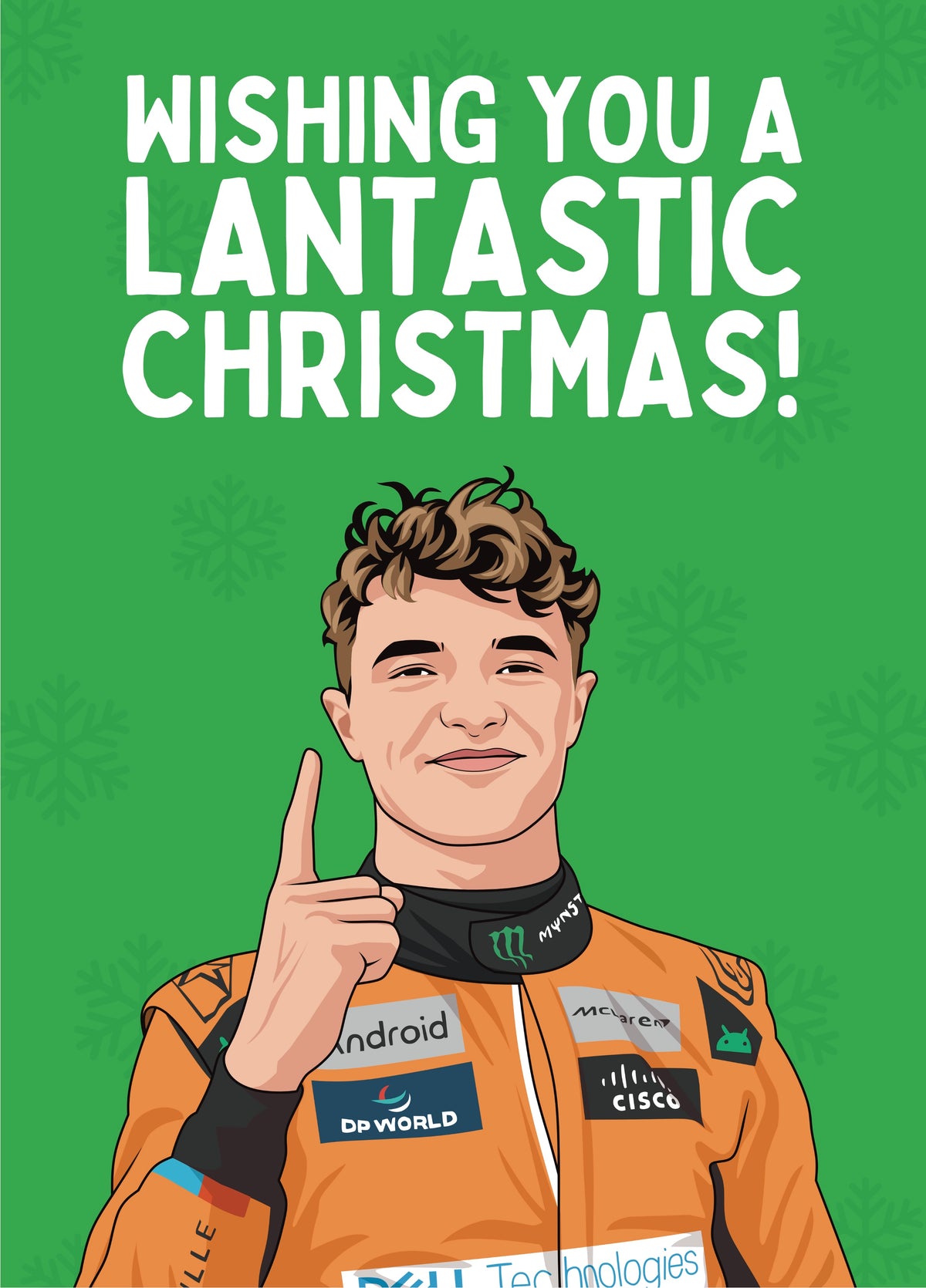 Lantastic Christmas - F1 Christmas Card