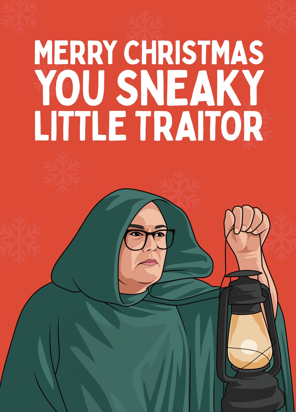 Sneaky Little Traitor - Alan Carr Christmas Card