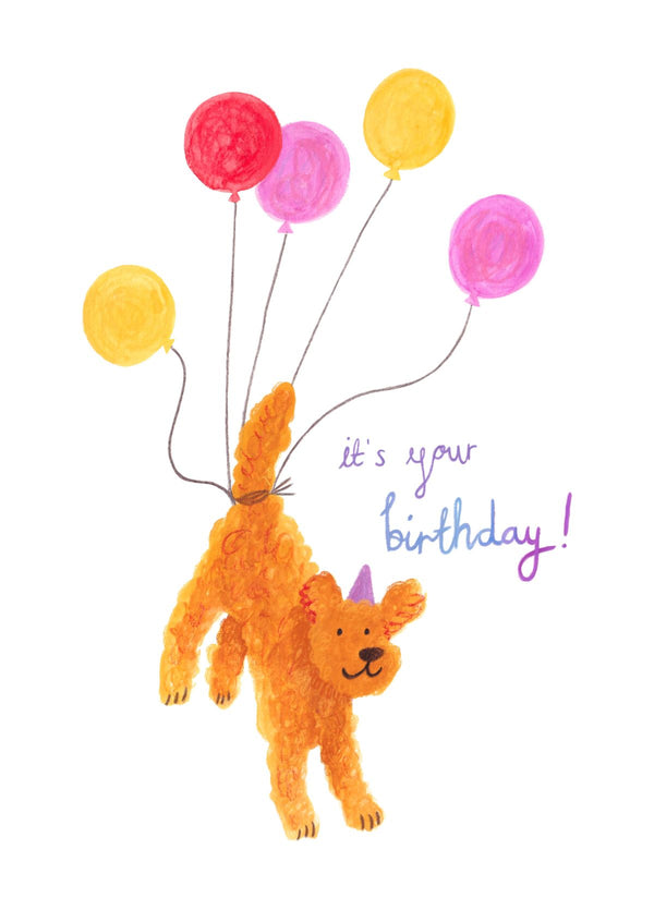Balloon Dog Birthday Card