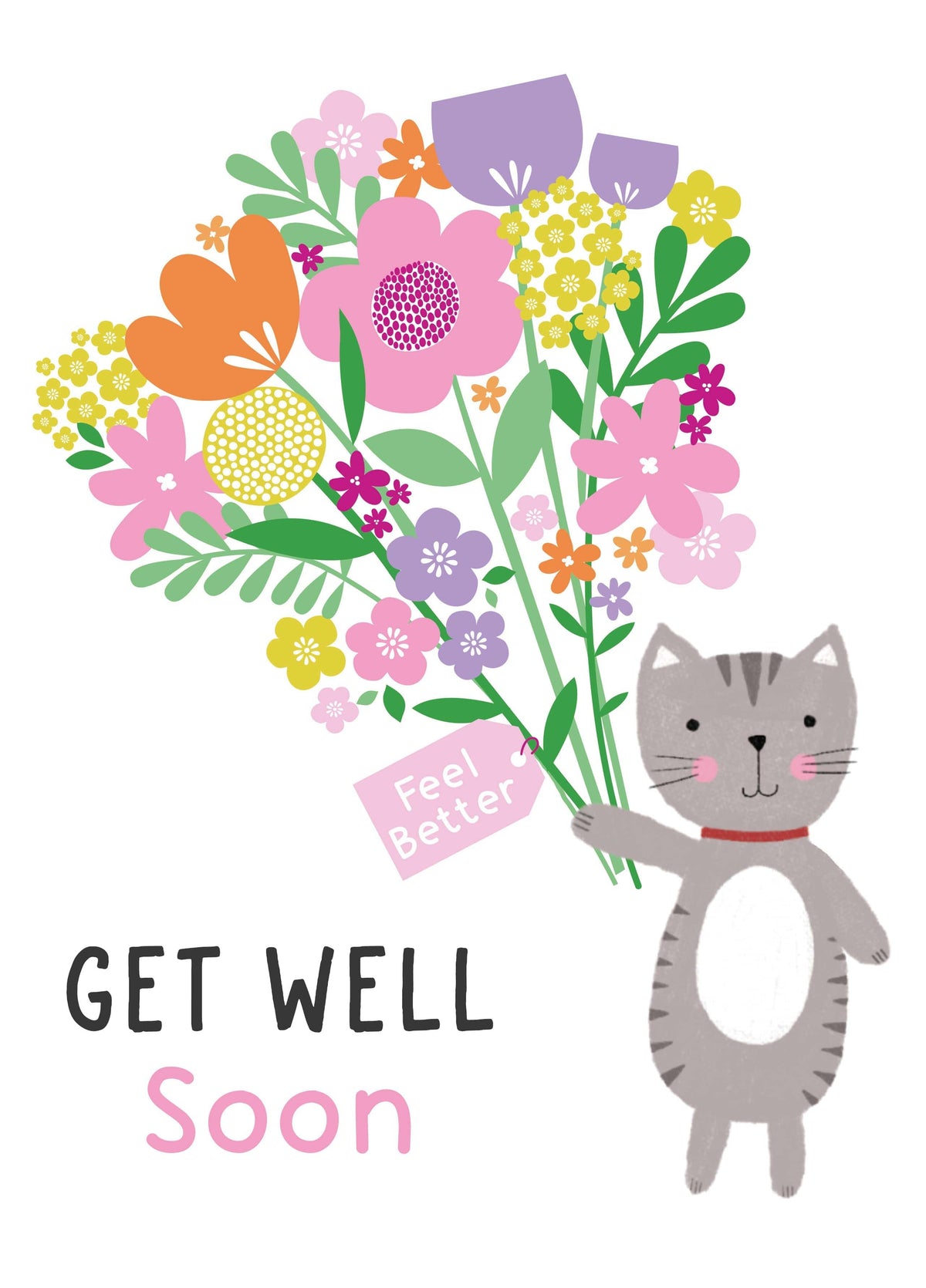 Kitty Get Well Card