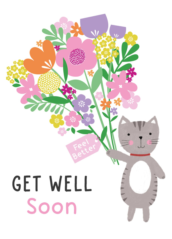 Kitty Get Well Card