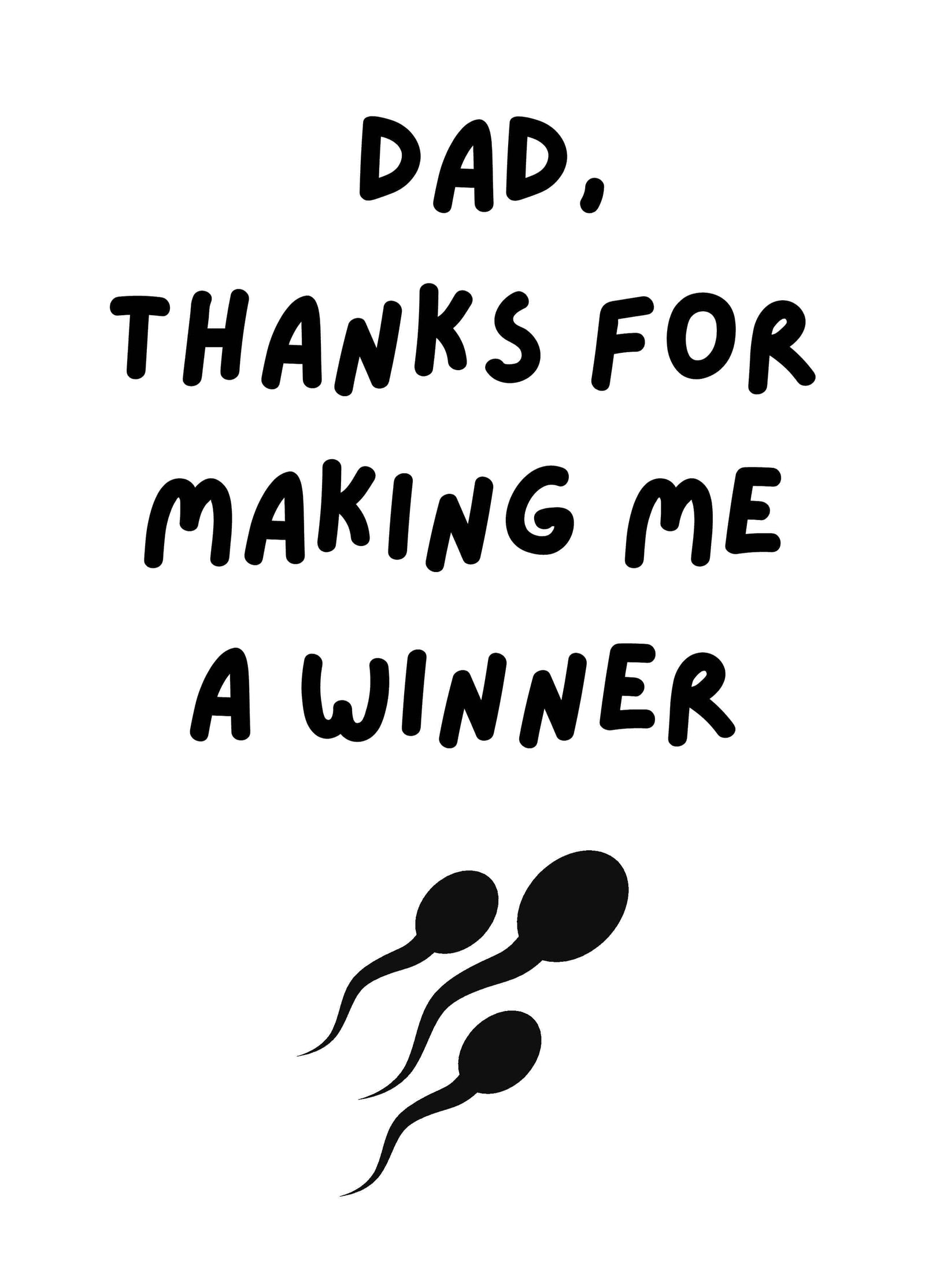 Father's Day Card Funny Rude Dad Card
