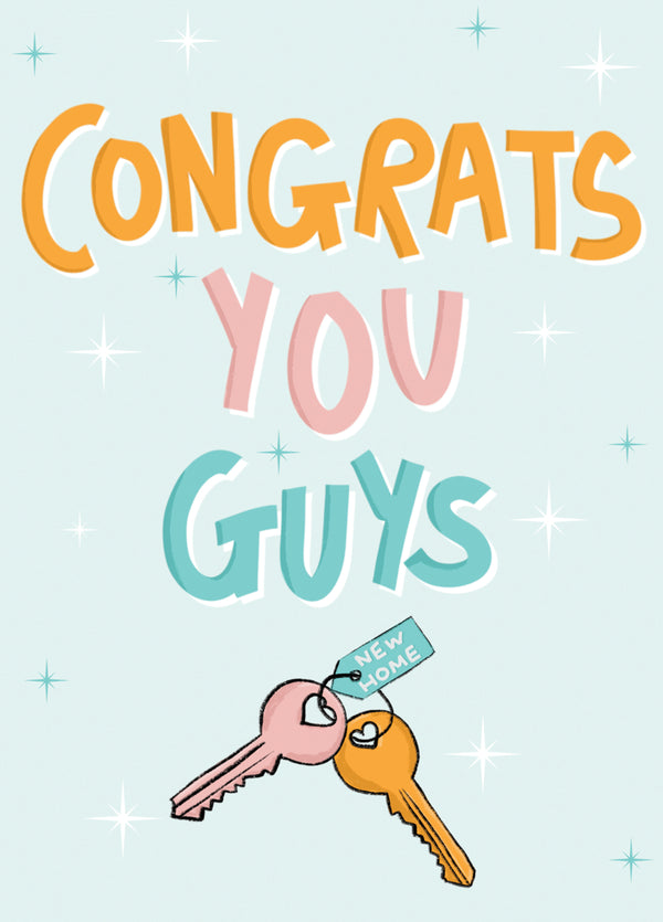 Congrats You Guys New Home Card