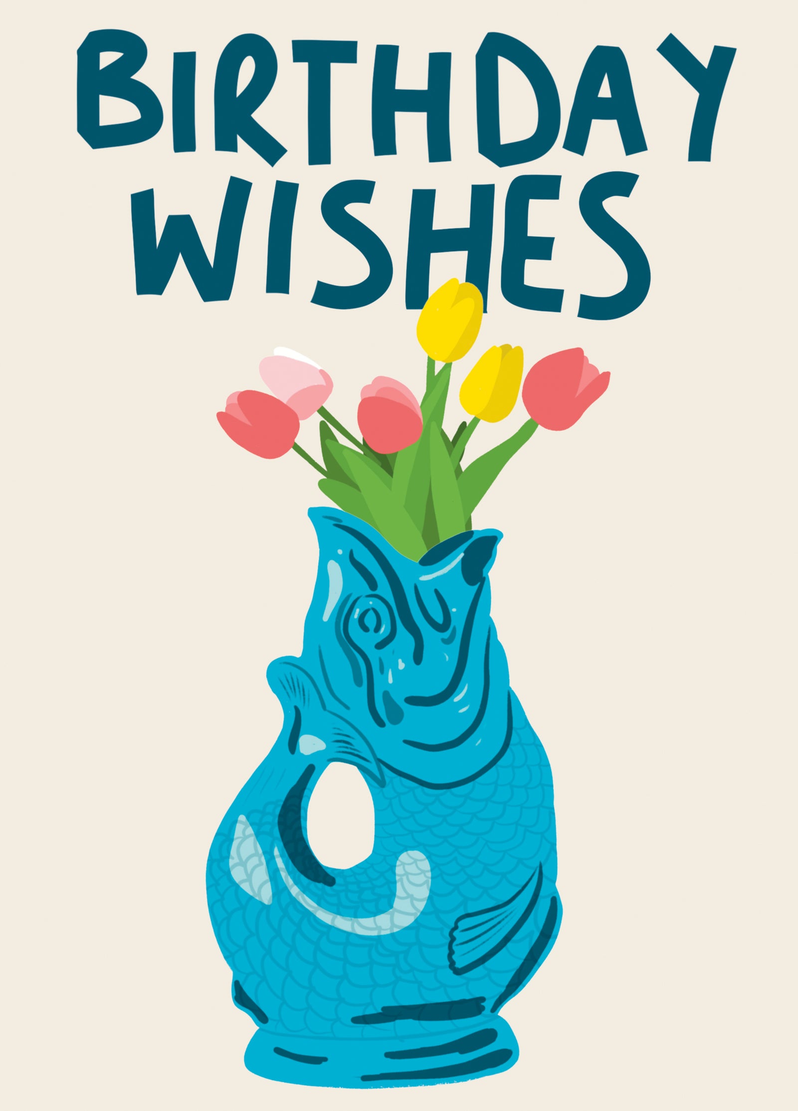 Glug Jug Birthday Wishes Card
