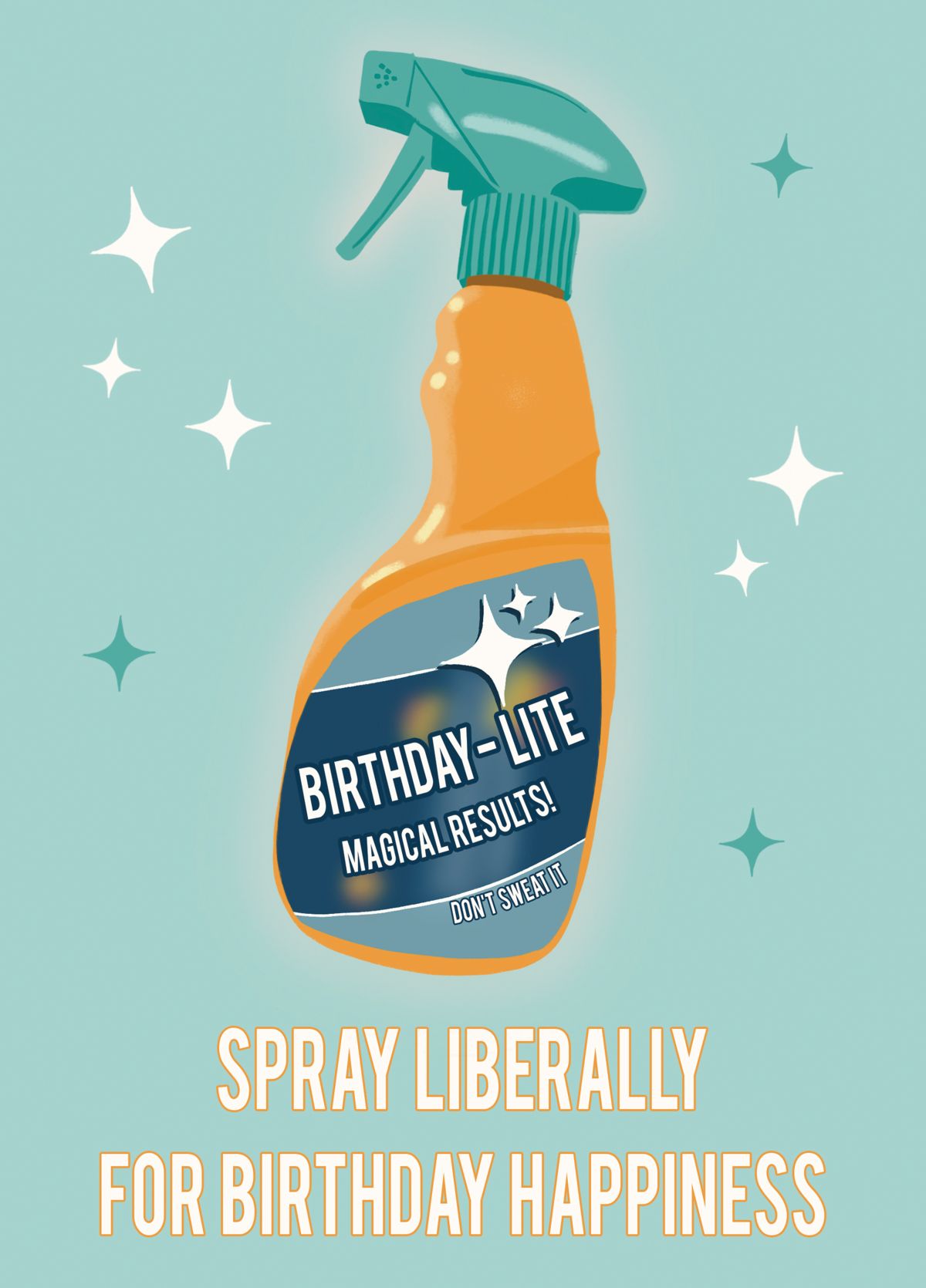 Funny Taylor Swift Opalite Spray Bottle Birthday Card