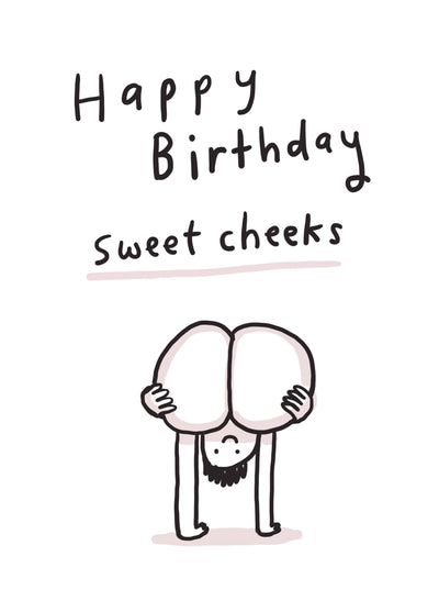 Happy Birthday Sweet Cheeks Card