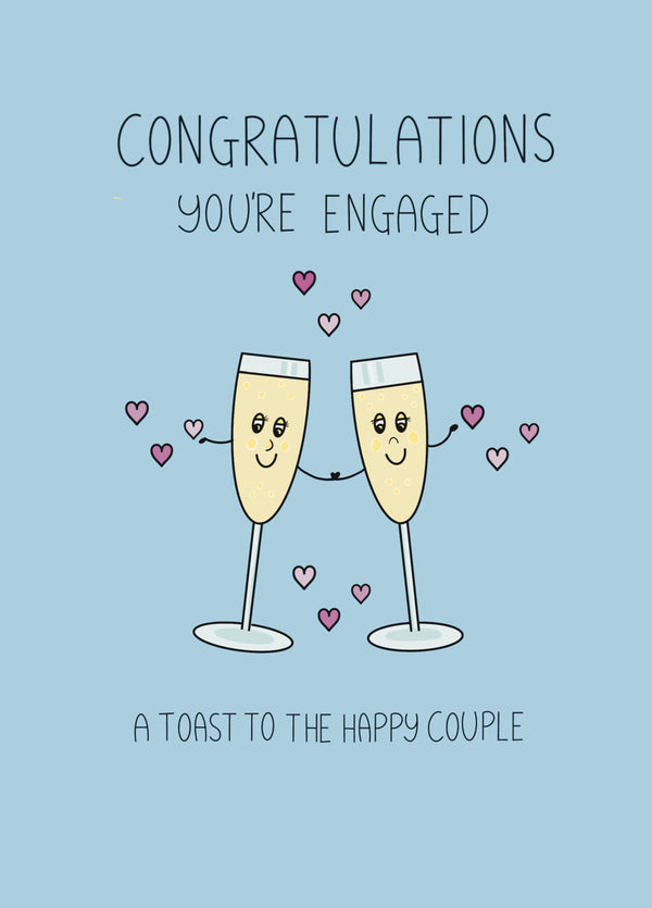 A Toast To The Happy Couple Card