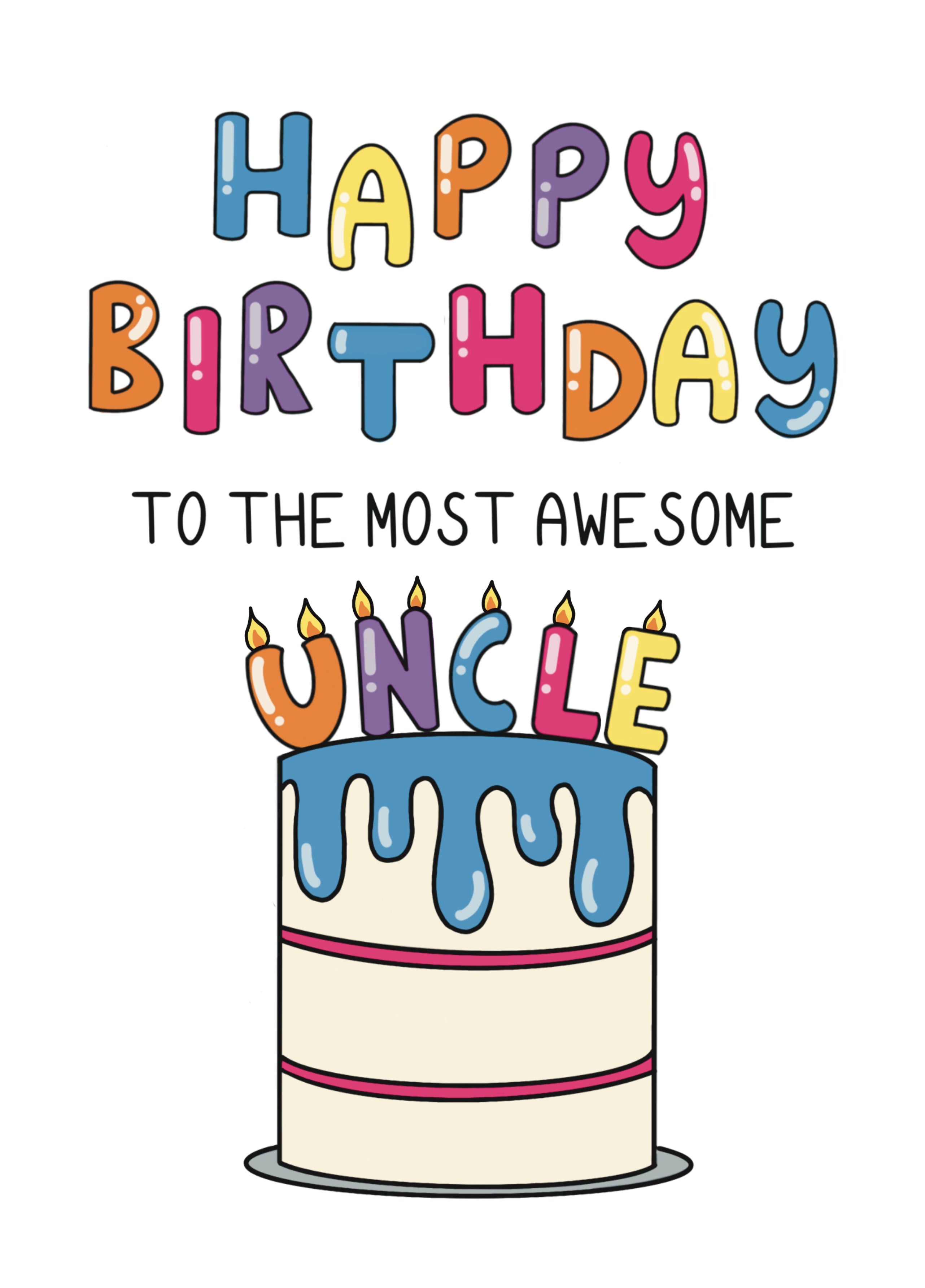 Funny Uncle Birthday Cards HAPPY BIRTHDAY FUNCLE Funny Birthday Card