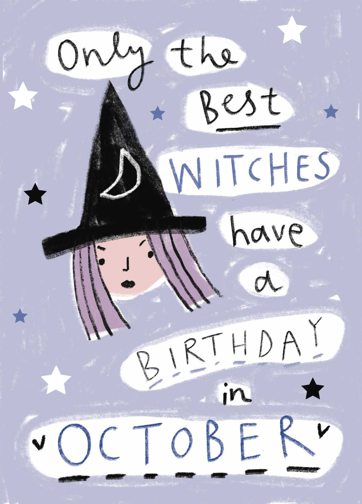 October Best Witch Birthday Card