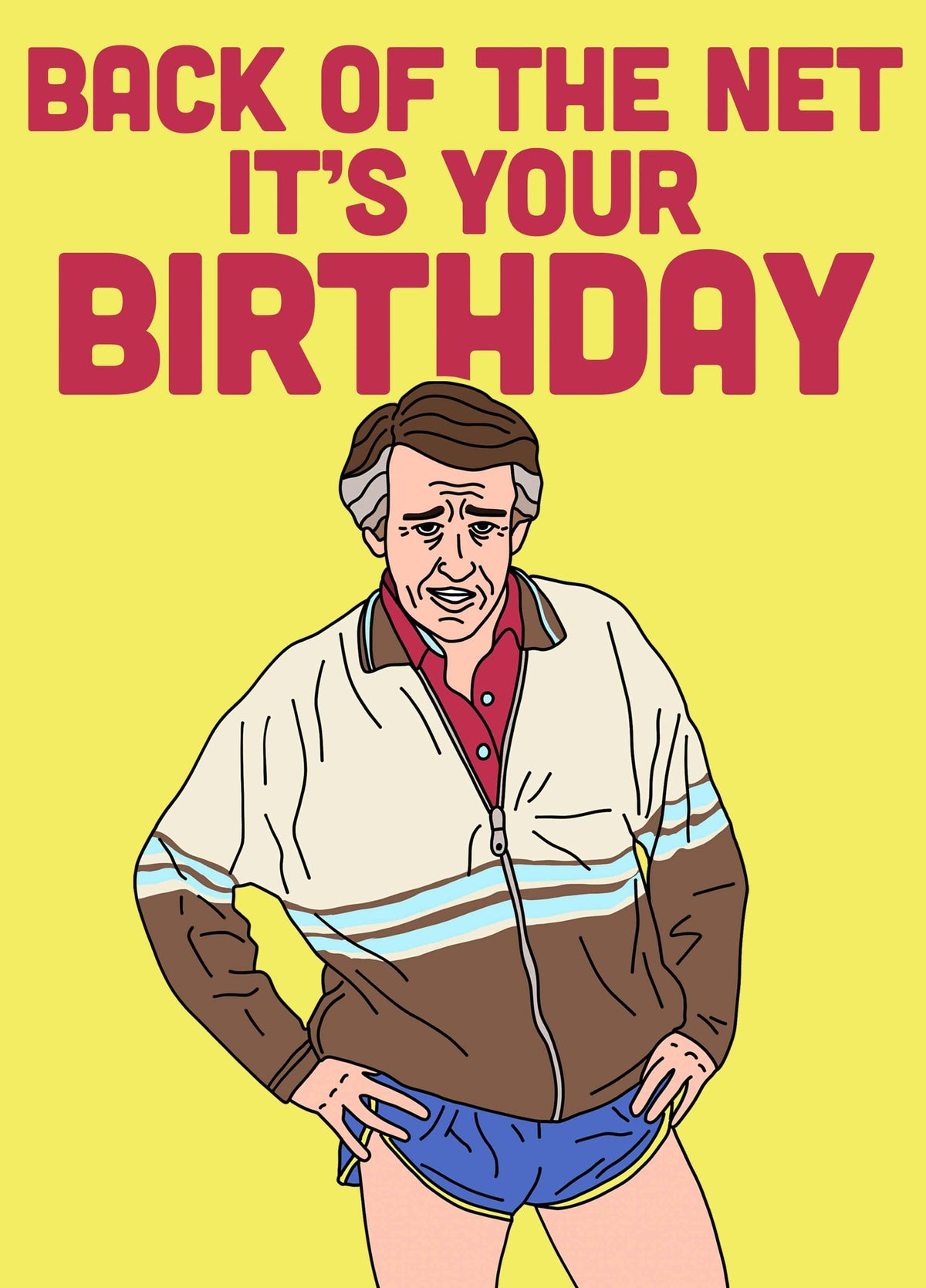 Alan Partridge Back Of The Net Card
