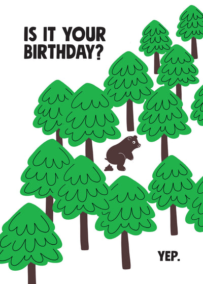 Do Bears... In The Woods? Card