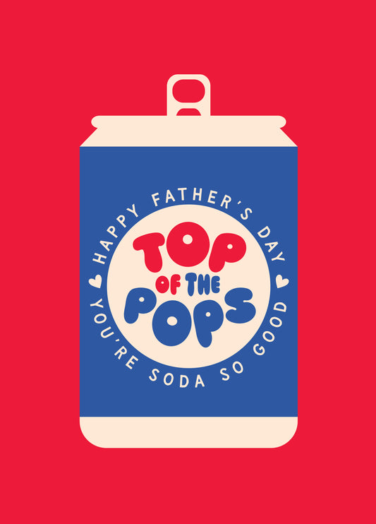 Top Of The Pops – Funny Father's Day Card