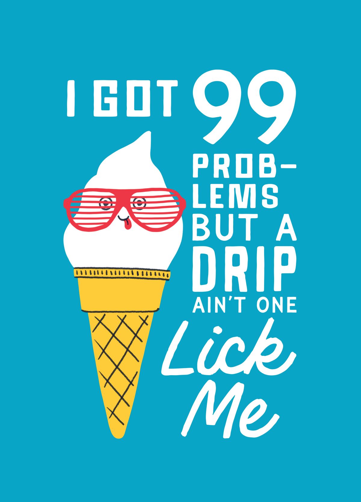 Funny Ice Cream Birthday Card