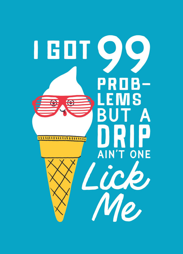 Funny Ice Cream Birthday Card
