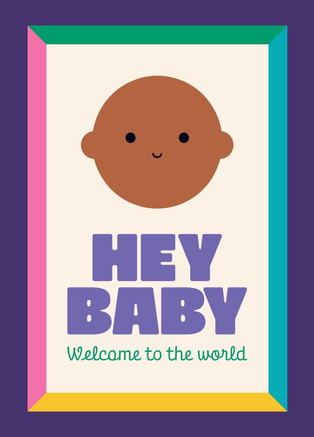 Hey Baby New Baby Card