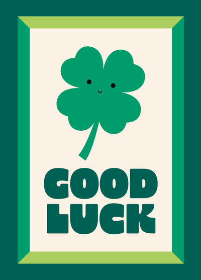 Good Luck Clover Card