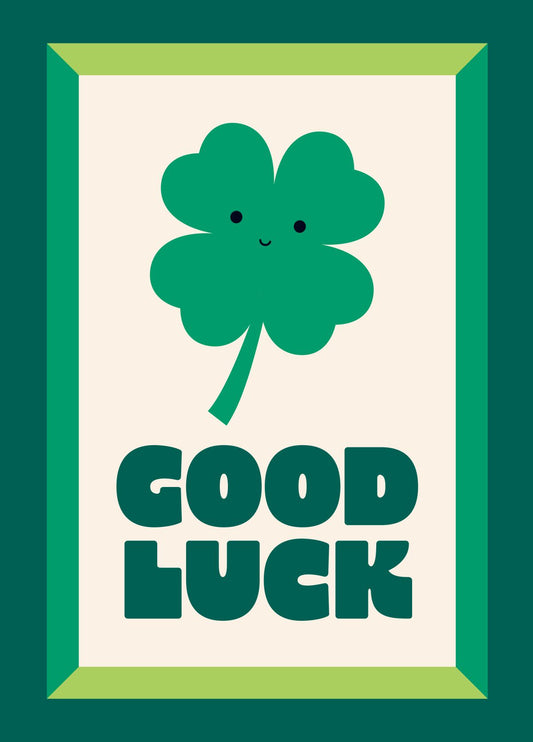 Good Luck Clover Card