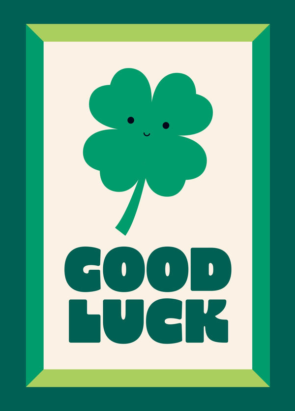 Good Luck Clover Card