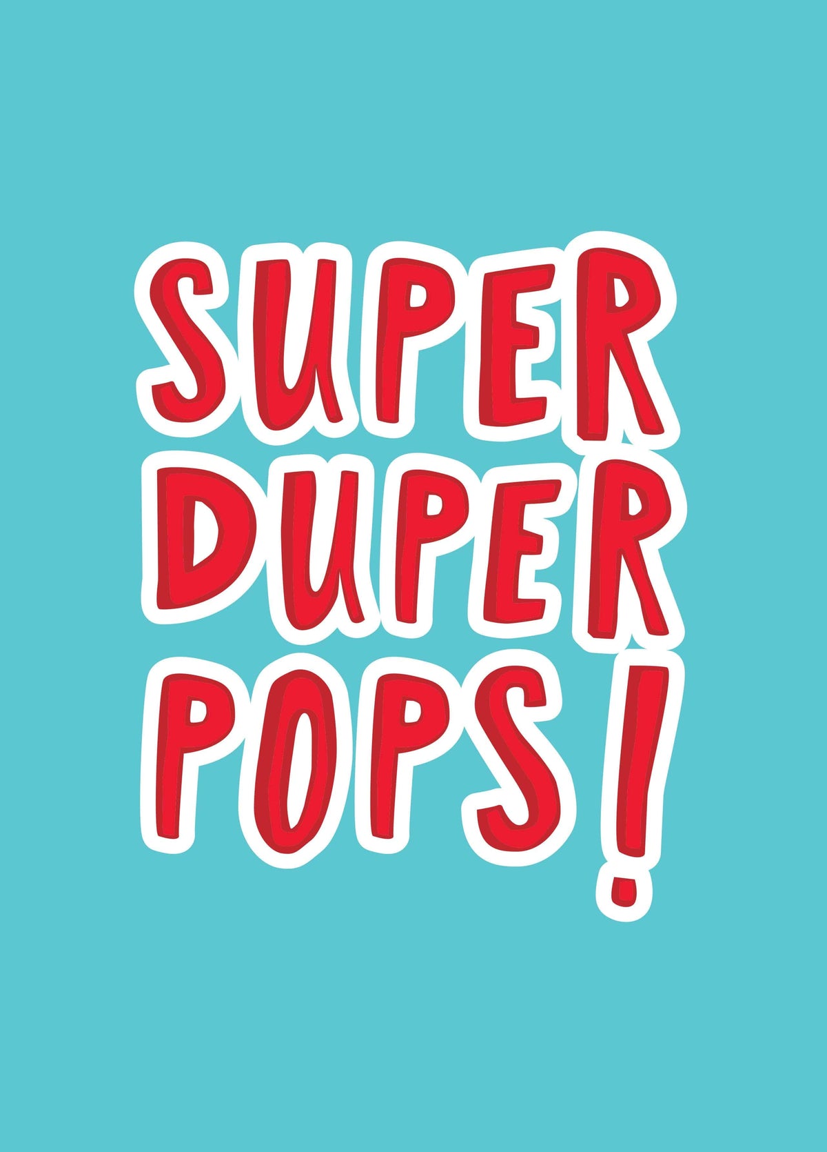 Super Duper Pops Card