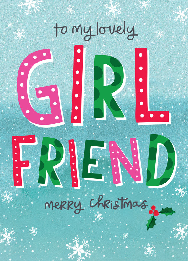 To My Lovely Girlfriend Card