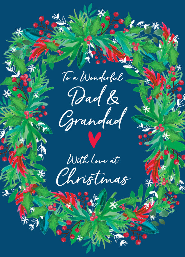 To A Wonderful Dad & Grandad With Love At Christmas