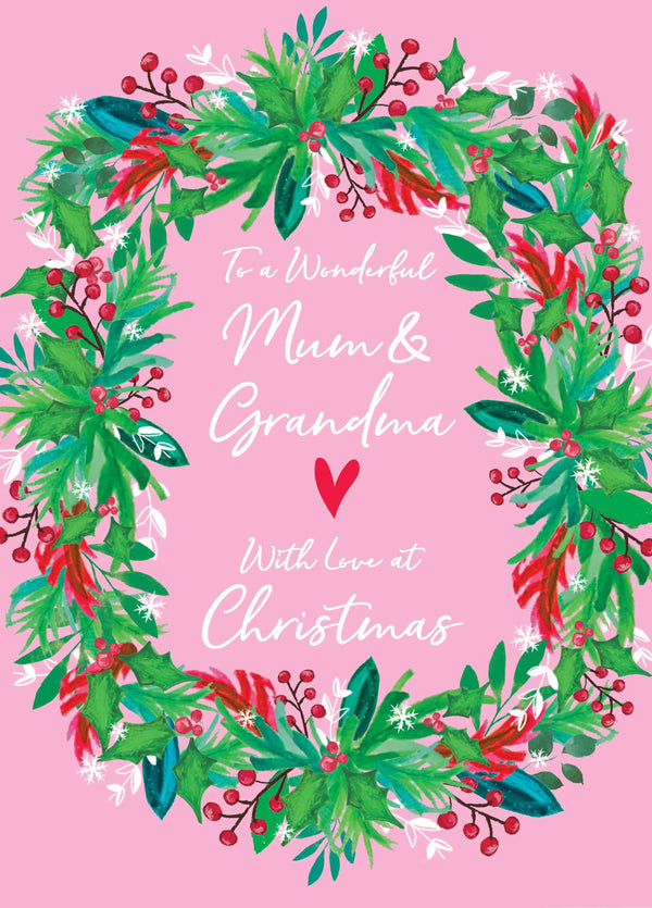 To A Wonderful Mum & Grandma With Love At Christmas