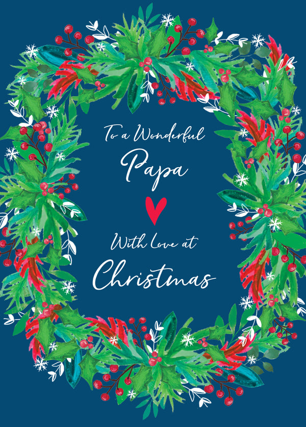 To A Wonderful Papa With Love At Christmas