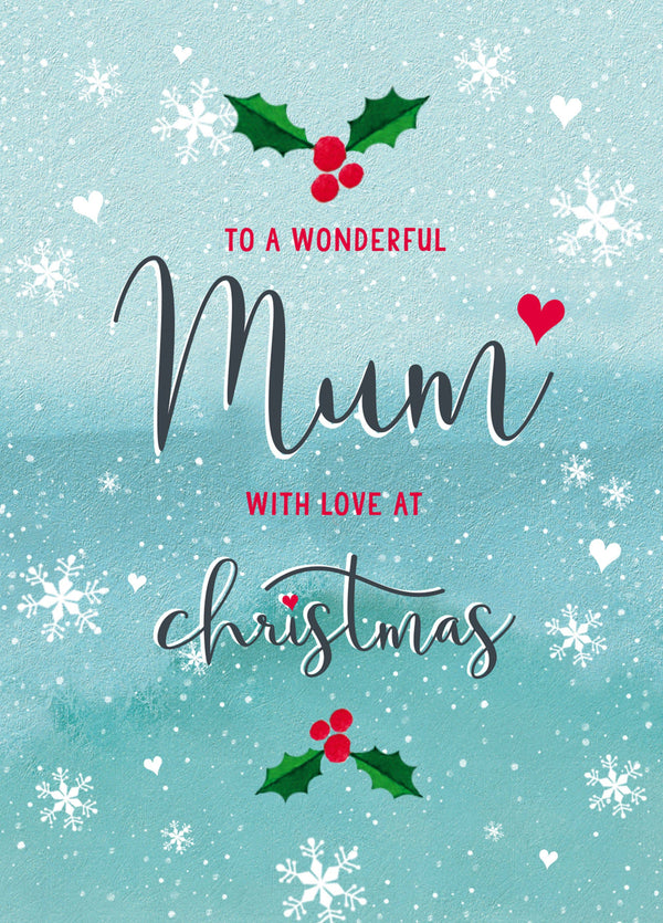 Wonderful Mum At Christmas Card