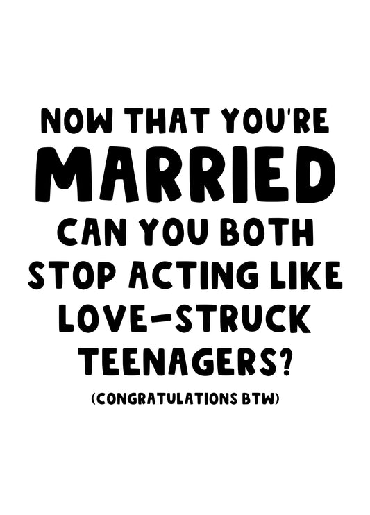 Love Struck Wedding Card