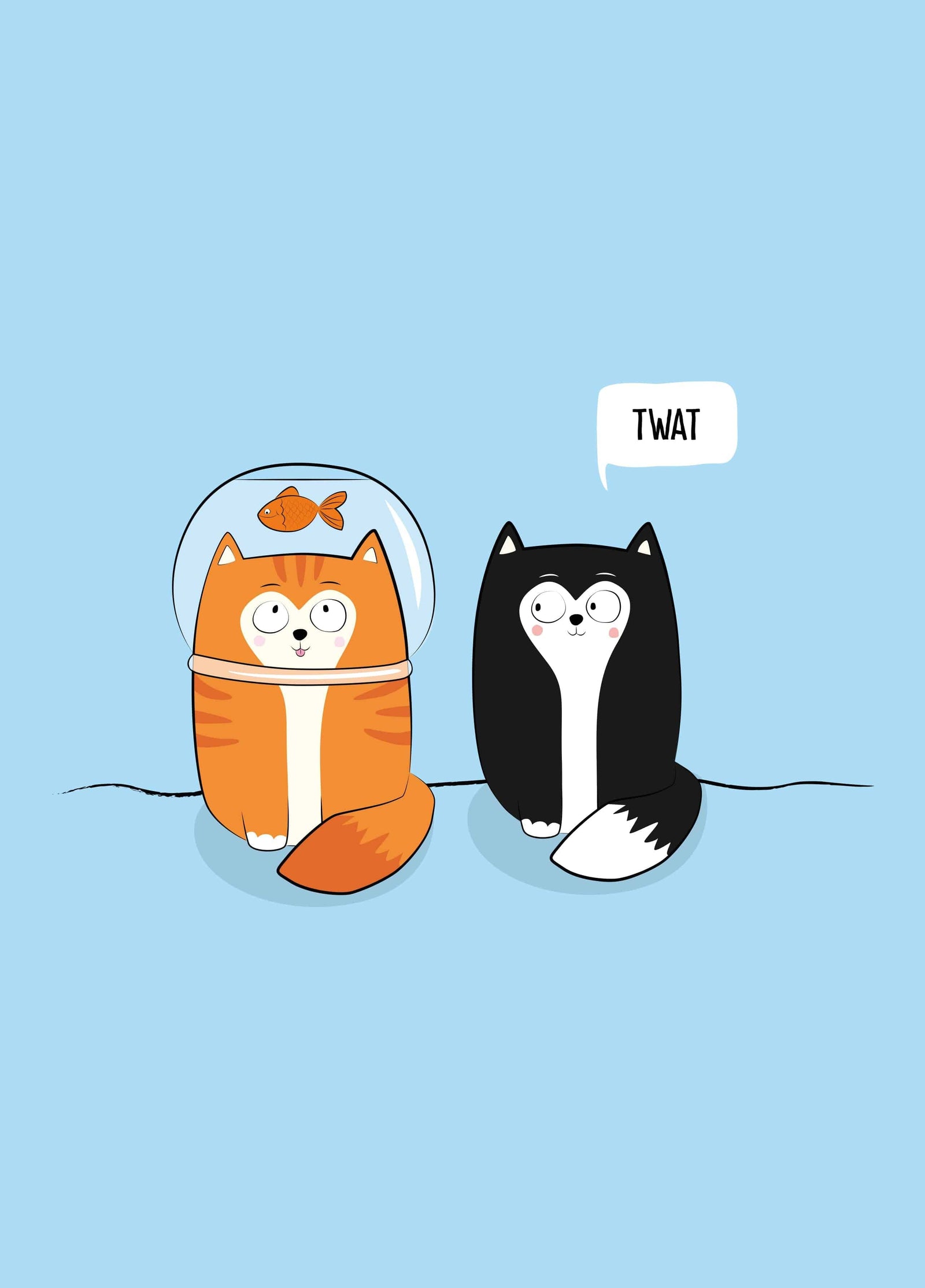 Twat Cat Card