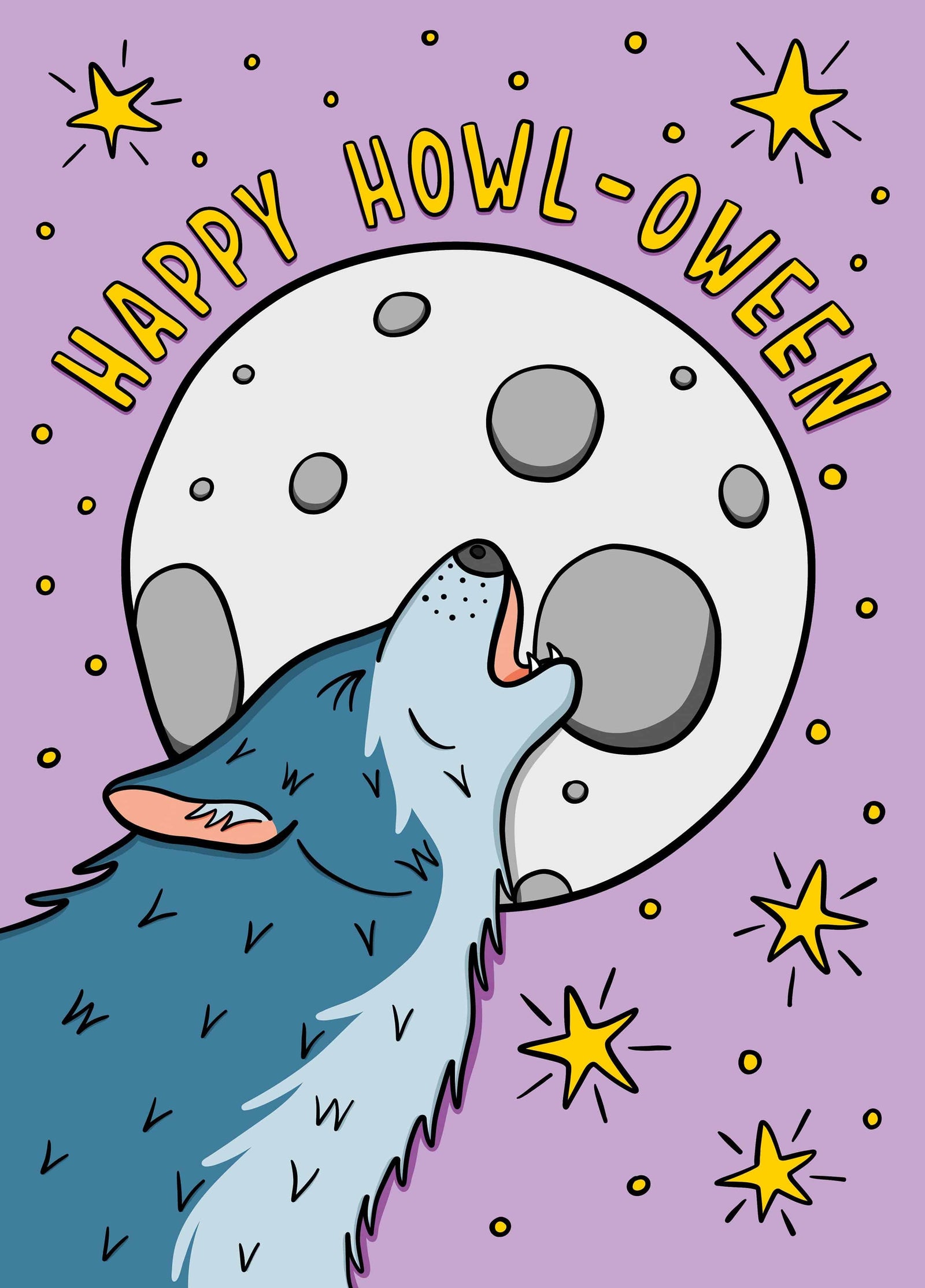 Wolf Pun Halloween Card