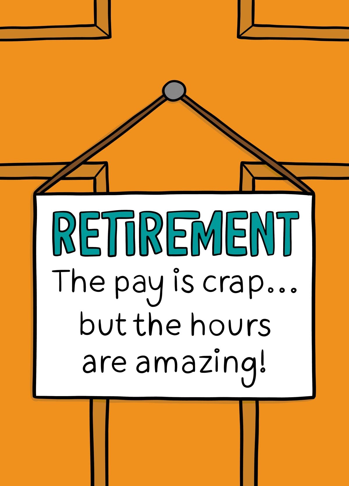 Pay Is Crap Retirement Card