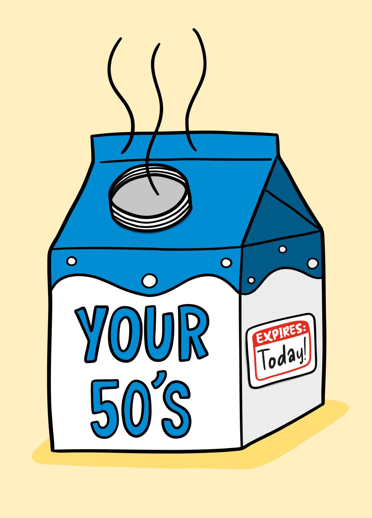 60th Expired Milk A6 Card