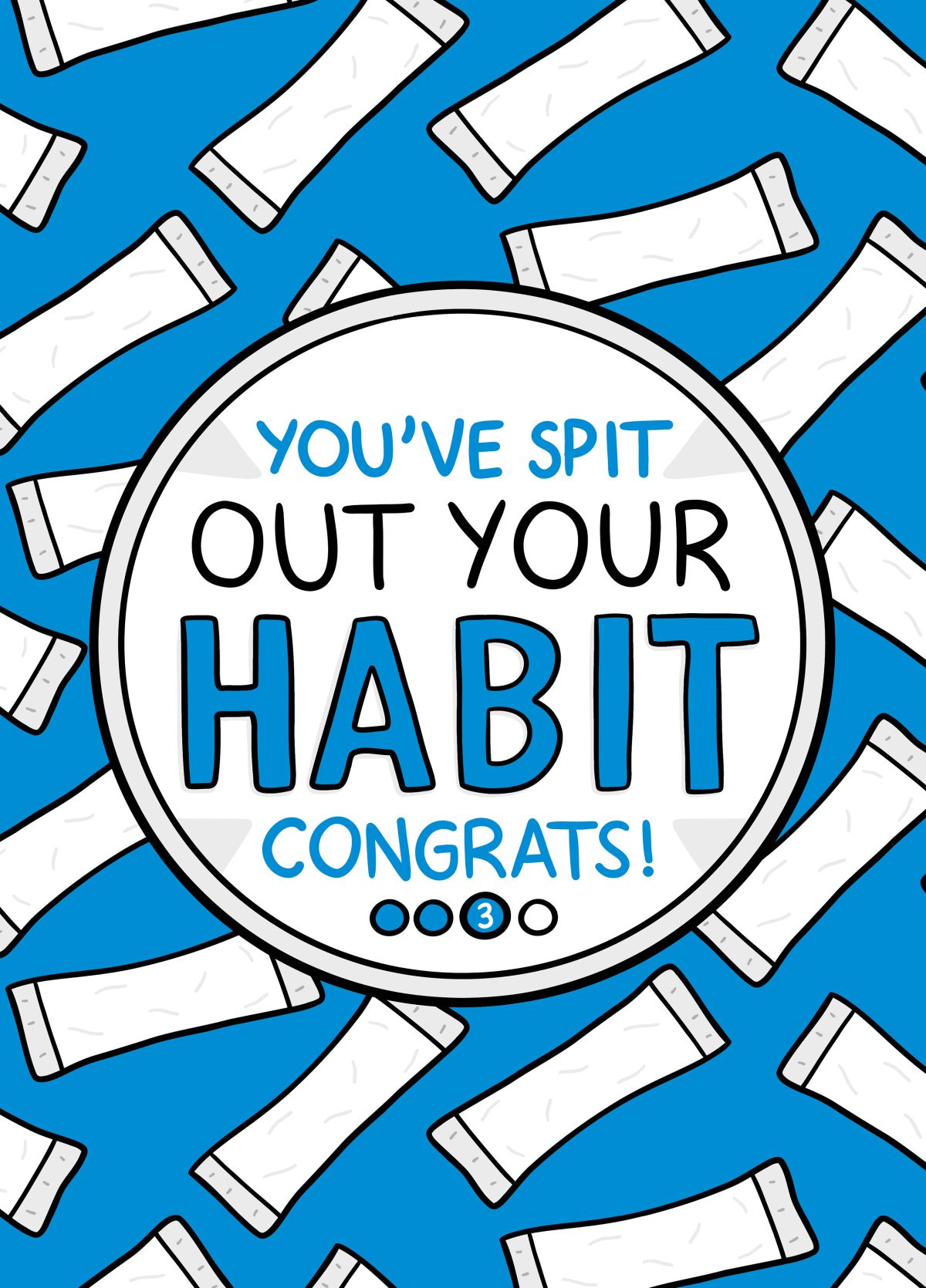 Quit Snus Spit Habit Card
