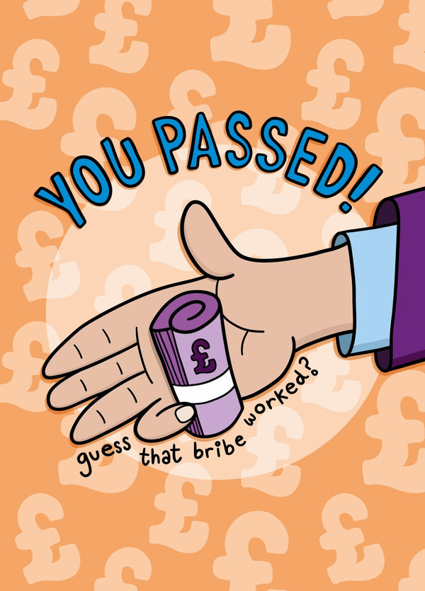 Passed Exams Bribe Card