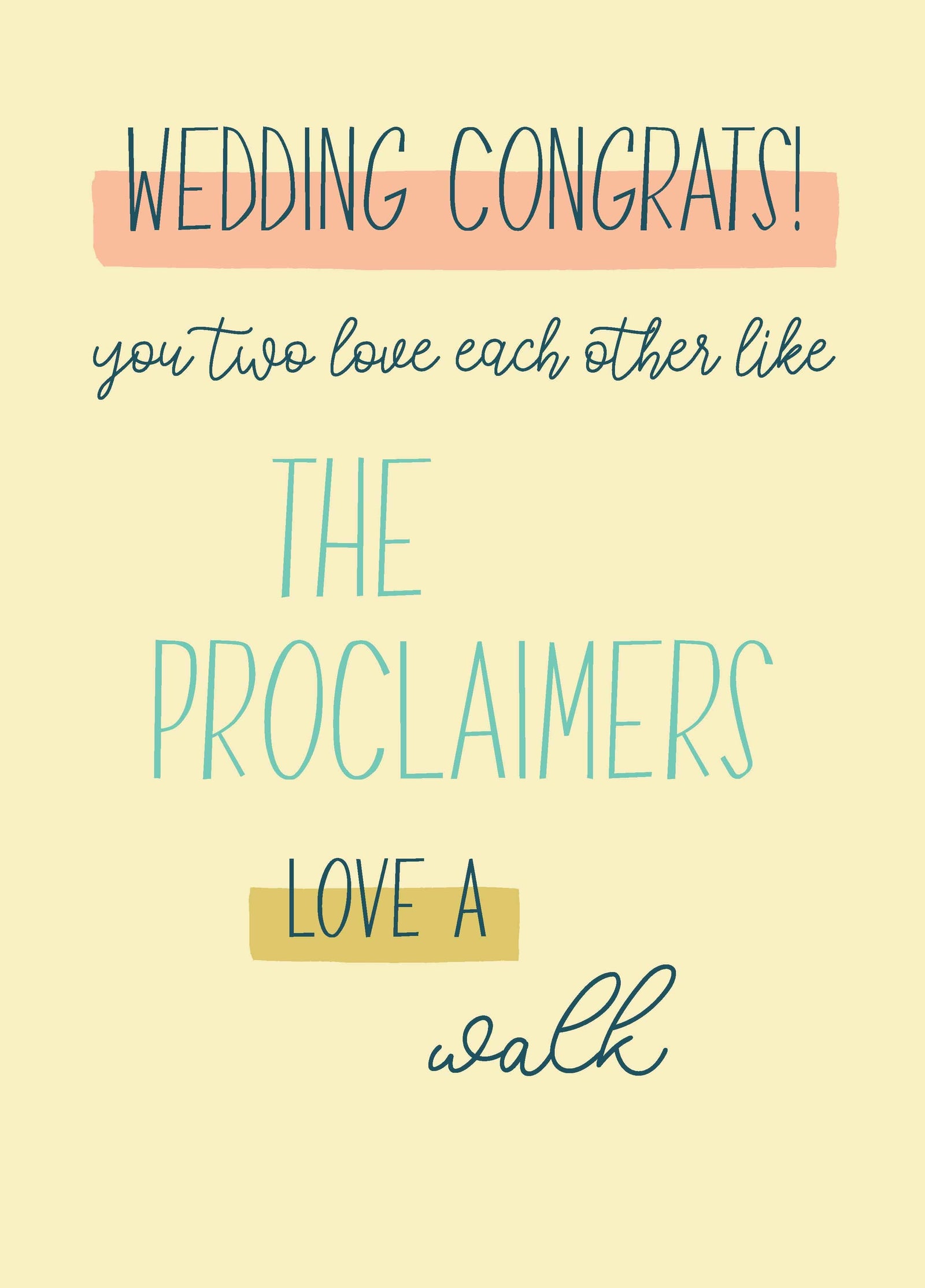 Wedding Congrats Card