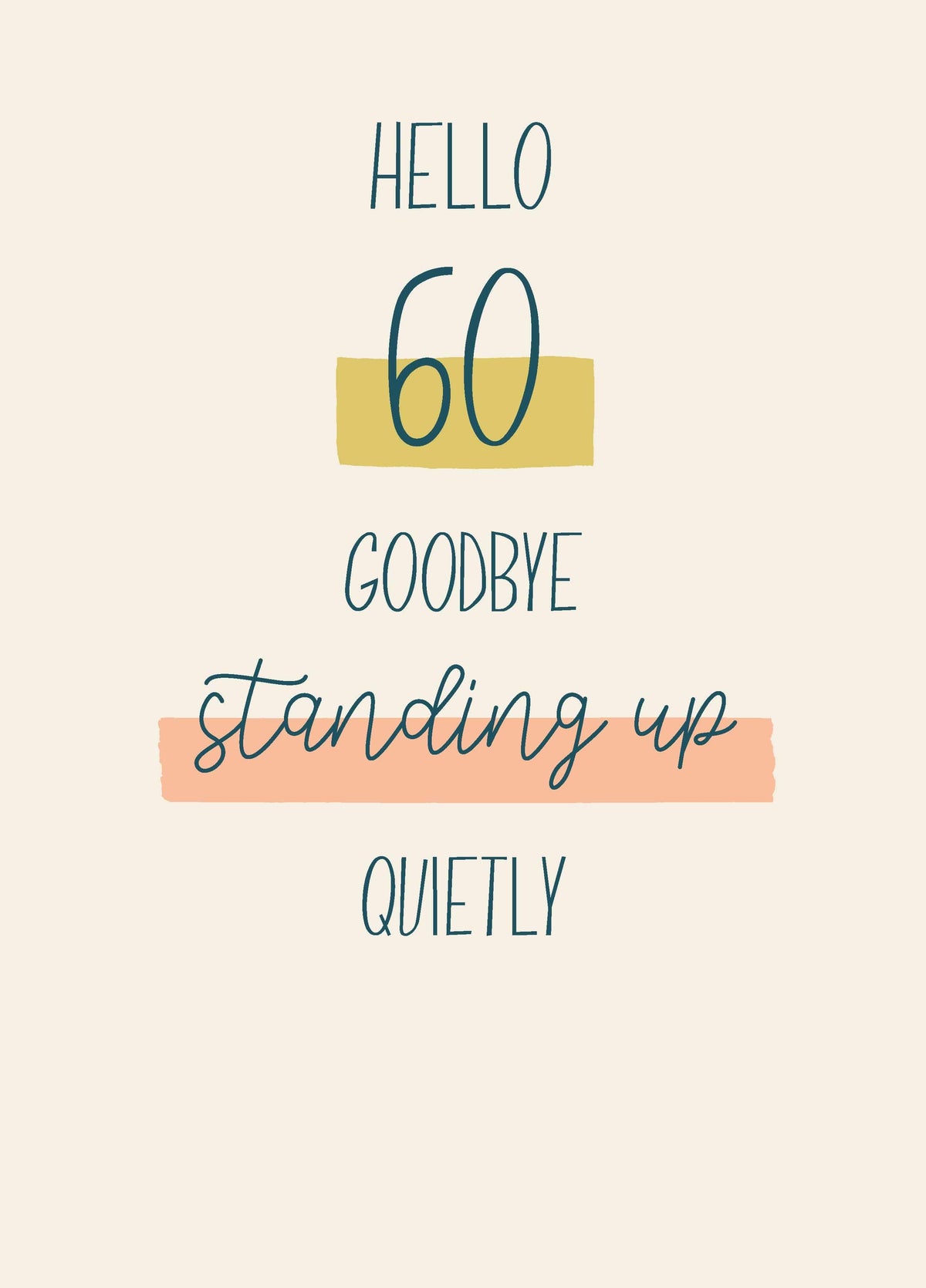 Hello 60 Card