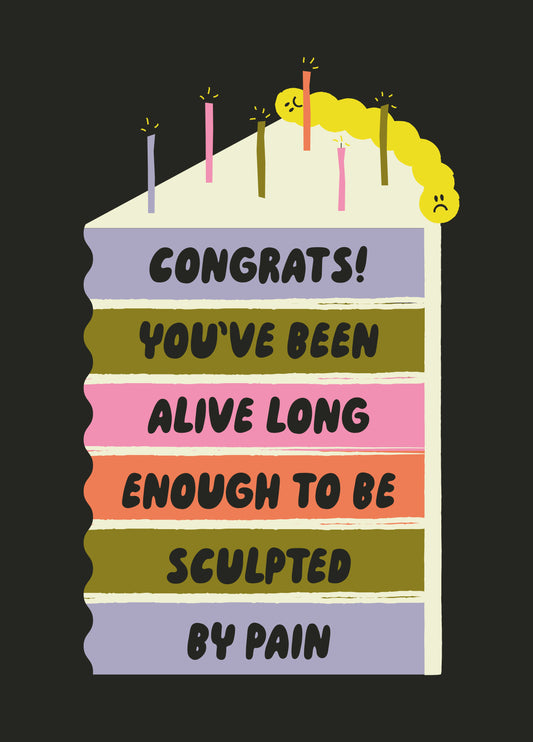 Sculpted By Pain Card