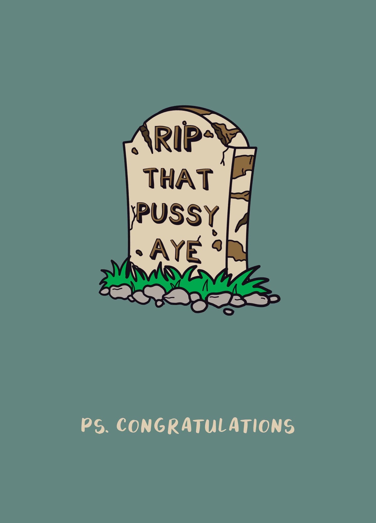 RIP That Pussy New Baby Card