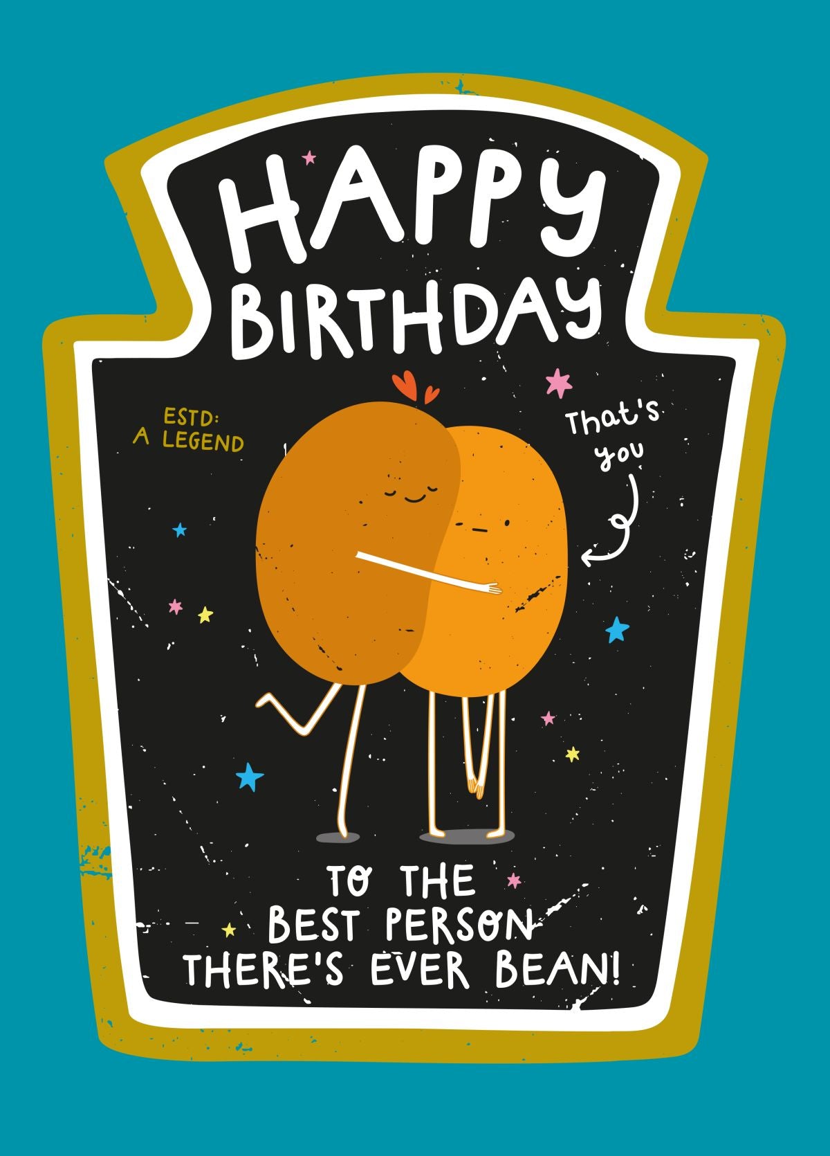 Best Person Theres Ever Bean Birthday Card