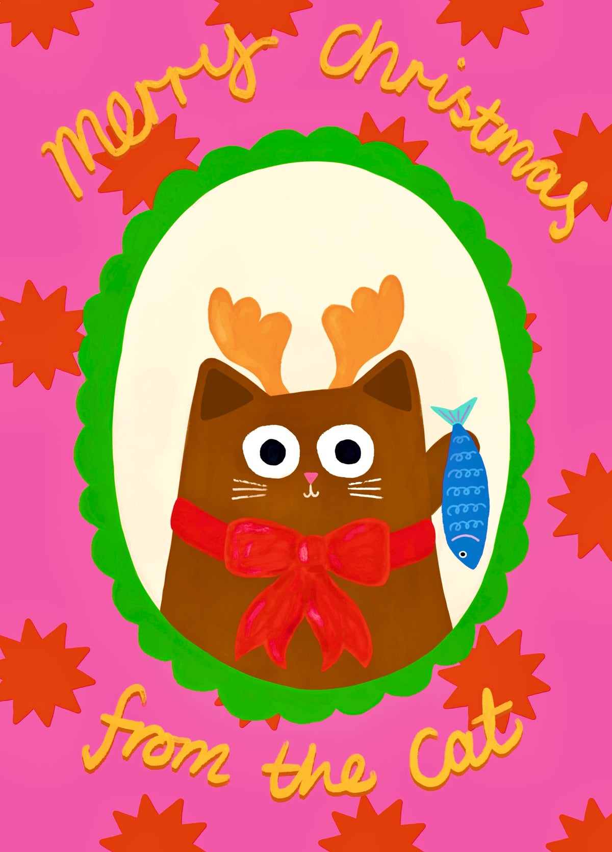 Merry Christmas From The Cat