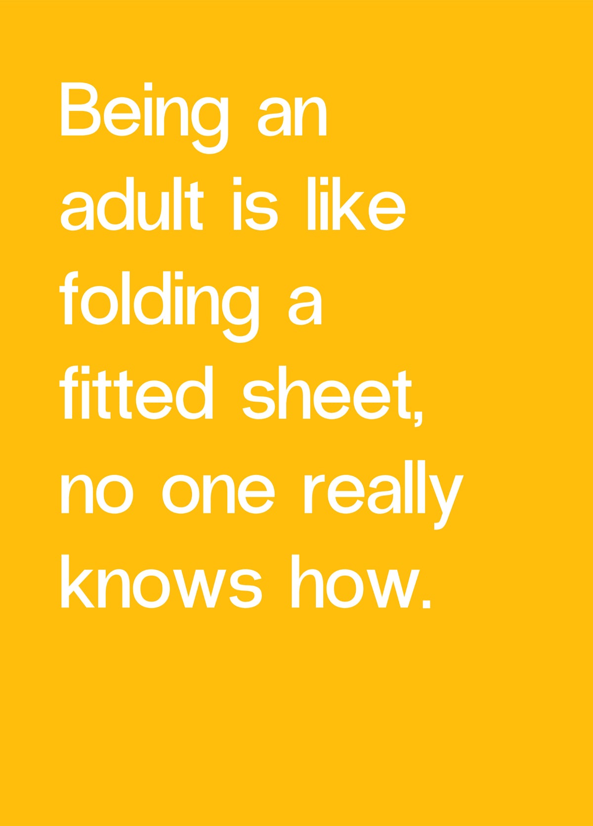 Being An Adult Card