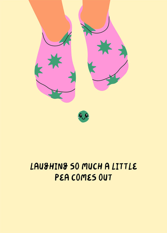 A Little Pea Comes Out Card